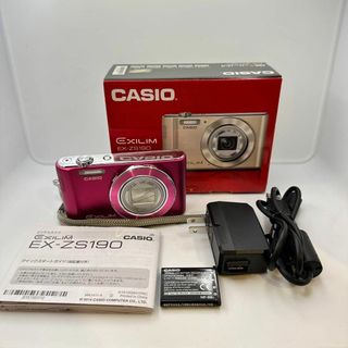 カシオ(CASIO)の【美品】CASIO EXILIM EX-ZS190PK コンパクトデジカメ(コンパクトデジタルカメラ)