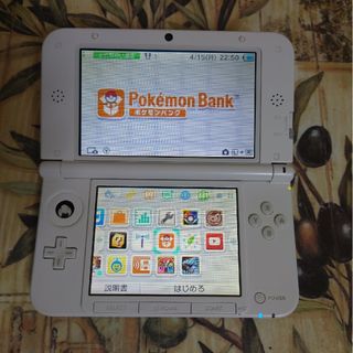 ニンテンドー3DS - ニンテンドー3DS LL ミント×ホワイト液晶美品　ポケモンバンク付　激レア