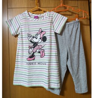 ディズニー(Disney)の110cmミニーちゃんボーダーワンピースパジャマ(パジャマ)