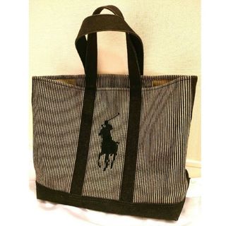 Ralph Lauren - ラルフローレン　RalphLaurenデニムストライプ　トートバッグ