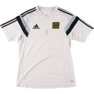 アディダス(adidas)の古着 アディダス adidas Vネック サッカーユニフォーム ゲームシャツ メンズS /eaa452262(Tシャツ/カットソー(半袖/袖なし))