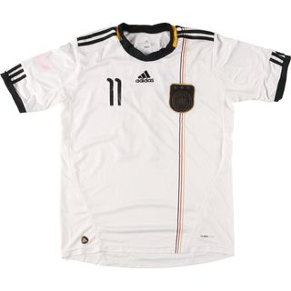 アディダス(adidas)の古着 アディダス adidas CLIMA COOL ドイツ代表 サッカーユニフォーム ゲームシャツ メンズM /eaa452265(Tシャツ/カットソー(半袖/袖なし))