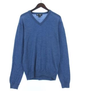 ブルックスブラザース(Brooks Brothers)のブルックスブラザーズ SAXON WOOL ニット セーター 長袖 ブルー L(ニット/セーター)