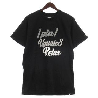 ウノピュウノウグァーレトレ リラックス Tシャツ 半袖 ロゴ ブラック XXL(Tシャツ/カットソー(半袖/袖なし))