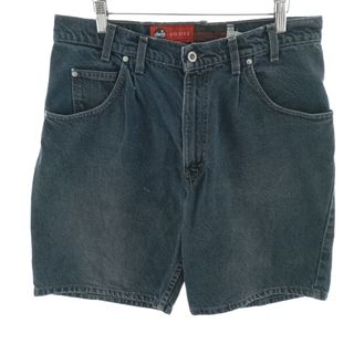 リーバイス(Levi's)の古着 90年代 リーバイス Levi's SILVER TAB シルバータブ LOOSE ルーズ デニムショーツ ショートパンツ USA製 メンズw34 ヴィンテージ /eaa400001(ショートパンツ)