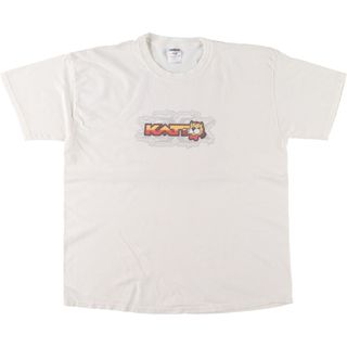 ジャージーズ(JERZEES)の古着 00年代 ジャージーズ Jerzees KATT-FM アドバタイジングTシャツ メンズXL /eaa453133(Tシャツ/カットソー(半袖/袖なし))