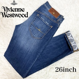 ヴィヴィアンウエストウッド(Vivienne Westwood)の極美品✨ ヴィヴィアンウエストウッド アングロマニア デニム スクイグル柄 M(デニム/ジーンズ)