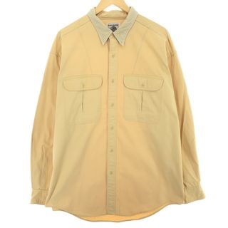 バナナリパブリック(Banana Republic)の古着 90年代 バナナリパブリック BANANA REPUBLIC 長袖 コットンシャツ メンズXL ヴィンテージ /eaa452496(シャツ)