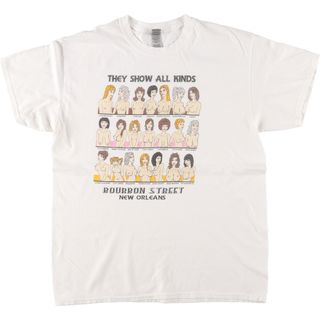 古着 ギルダン GILDAN エロT プリントTシャツ メンズL /eaa453111(Tシャツ/カットソー(半袖/袖なし))