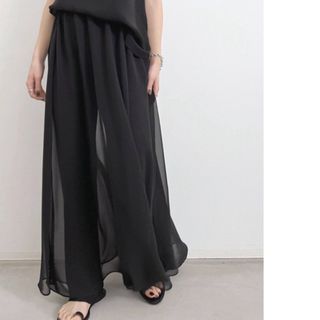 アパルトモンドゥーズィエムクラス(L'Appartement DEUXIEME CLASSE)の新品　スカート　L'Appartement Sheer Maxi Skirt (ロングスカート)