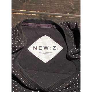 ヌーズ(NEW:Z)の☆NEW:S☆ヌーズ☆ドット☆おしゃれ☆ホワイトドット/ブラック☆Mサイズ☆(Tシャツ(半袖/袖なし))