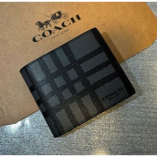 コーチ(COACH)のCOACH  札入れ　コーチ　二つ折り　財布　メンズ　男性　未使用品(折り財布)