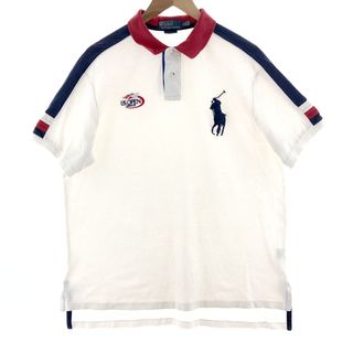 ラルフローレン(Ralph Lauren)の古着 ラルフローレン Ralph Lauren POLO by Ralph Lauren CUSTOM FIT ビッグポニー 半袖 ポロシャツ メンズXL /eaa381240(ポロシャツ)