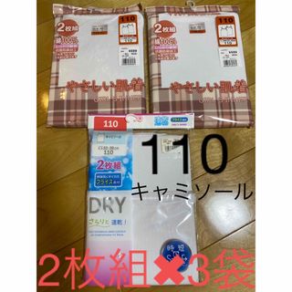 バースデイ(バースデイ)の110 2枚組×3袋　100キャミソール2枚組×2袋(下着)