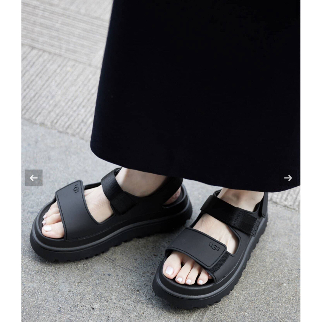 UGG/アグ GoldenGlow Sandal BLK 23 UGG/アグ GoldenGlow Sandal BLK 23