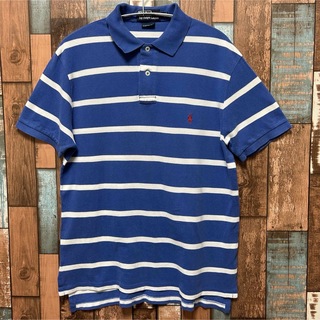 ラルフローレン(Ralph Lauren)のPolo Ralph Lauren  ポロシャツ　ボーダー　ネイビー　サイズ:M(ポロシャツ)