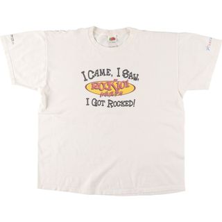 フルーツオブザルーム(FRUIT OF THE LOOM)の古着 フルーツオブザルーム FRUIT OF THE LOOM ROCK101 プリントTシャツ メンズXL /eaa453118(Tシャツ/カットソー(半袖/袖なし))