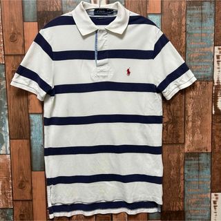 ポロラルフローレン(POLO RALPH LAUREN)のPolo Ralph Lauren ポロシャツ　ボーダー　サイズ:S ネイビー(ポロシャツ)