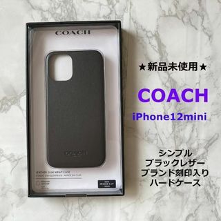 COACH - 新品未使用★COACH★コーチ★iPhone12mini★シンプルレザーケース