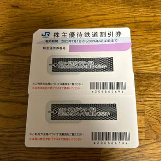 ジェイアール(JR)のJR西日本株主優待鉄道割引券２枚セット(その他)