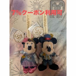 Disney - ディズニー　ファンタジースプリングスホテル　ミッキー　ミニー　ぬいぐるみ　バッジ