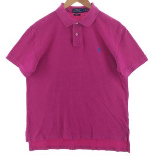 ラルフローレン(Ralph Lauren)の古着 ラルフローレン Ralph Lauren POLO RALPH LAUREN CUSTOM FIT 半袖 ポロシャツ メンズL /eaa381369(ポロシャツ)