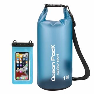 【色: ウォーターブルー】最新 防水スマホケース+防水バッグ ２点セット iPh