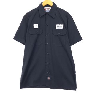 ディッキーズ(Dickies)の古着 ディッキーズ Dickies A LEGEND IN WORK 半袖 ワークシャツ メンズM /eaa453228(シャツ)