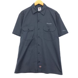 ディッキーズ(Dickies)の古着 ディッキーズ Dickies 半袖 ワークシャツ メンズM /eaa453229(シャツ)