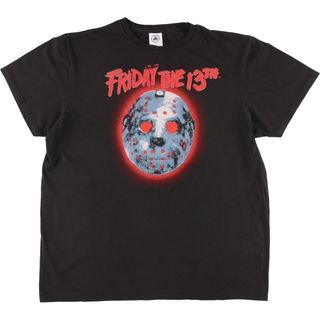 古着 デルタ DELTA SOFT FRIDAY THE 13TH 13日の金曜日 映画 ムービーTシャツ メンズL /eaa453914(Tシャツ/カットソー(半袖/袖なし))