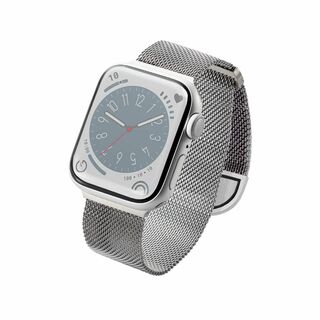 【色:シルバー】エレコム Apple Watch アップルウォッチ バンド ステ(その他)