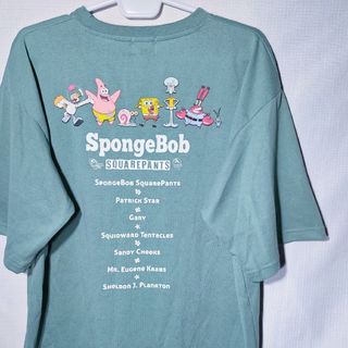 新品 Tシャツ XL スポンジボブ パトリック ゲイリー クレジット アニメ(Tシャツ/カットソー(半袖/袖なし))