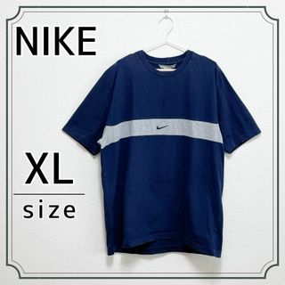 ナイキ(NIKE)の【NIKE】古着 00's ヴィンテージ 刺繍ロゴTシャツ Y2K ネイビー 紺(Tシャツ/カットソー(半袖/袖なし))