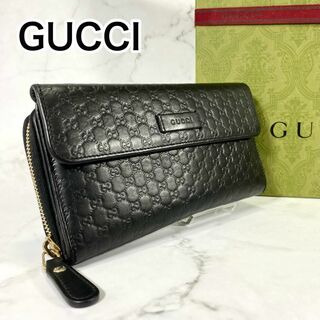 Gucci - 正規品✨美品✨ GUCCI ✨グッチ✨財布✨マイクロシマ✨GG柄✨長財布✨