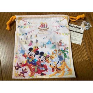 ディズニー(Disney)のディズニー 40周年 グランドフィナーレ きんちゃく(キャラクターグッズ)