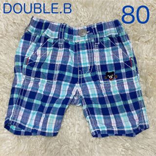 ダブルビー(DOUBLE.B)のDOUBLE.B☆ハーフパンツ 80cm ミキハウス(パンツ)