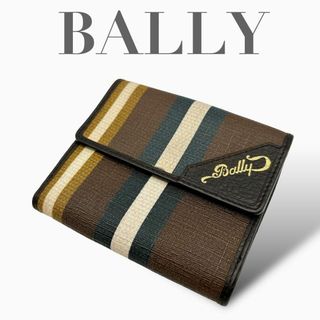 Bally - Bally バリー 二つ折り 財布 ブラウン Q084