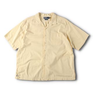 ラルフローレン(Ralph Lauren)の古着 90年代 ラルフローレン Ralph Lauren POLO by Ralph Lauren CALDWELL オープンカラー 半袖 ボックスシャツ メンズXXL ヴィンテージ /evb005065(シャツ)