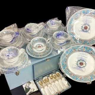 ウェッジウッド(WEDGWOOD)の★新品★ウェッジウッド フロレンティーン カップ&ソーサー トリオ プレート(食器)