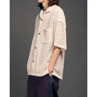 メゾンスペシャル(MAISON SPECIAL)の新品24ss MeshPrime-Over Short Sleeve Shirt(シャツ)