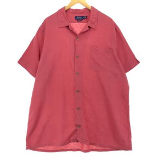 ラルフローレン(Ralph Lauren)の古着 ラルフローレン Ralph Lauren POLO RALPH LAUREN CLASSIC FIT 半袖 オープンカラー シャツ メンズXXL /eaa451137(シャツ)