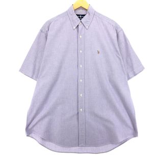 ラルフローレン(Ralph Lauren)の古着 ラルフローレン Ralph Lauren BLAIRE 半袖 ボタンダウンシャツ メンズL /eaa453212(シャツ)