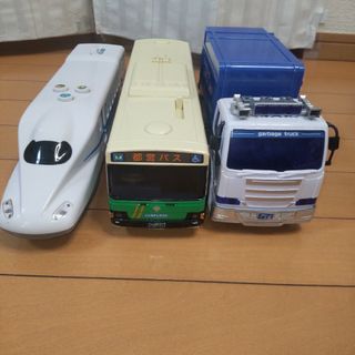 サウンドトレイン・バス・ゴミ収集車セット(電車のおもちゃ/車)