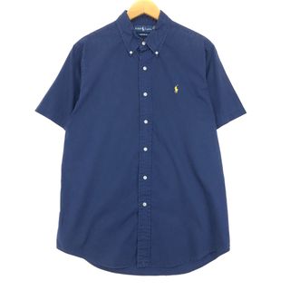 Ralph Lauren - 古着 ラルフローレン Ralph Lauren CUSTOM FIT 半袖 ボタンダウンシャツ メンズL /eaa453215