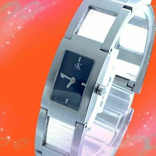 カルバンクライン(Calvin Klein)の《稼動品》　カルバンクライン　防水　レディース腕時計　ブラック文字盤　クォーツ(腕時計)