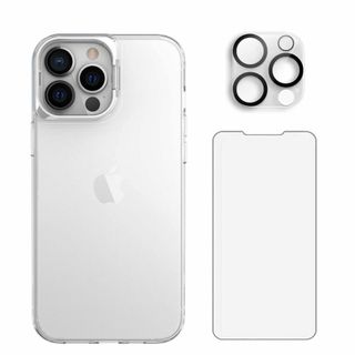 【色:シルバー】iPhone 14 Pro ケース(6.1インチ) + フィルム(その他)