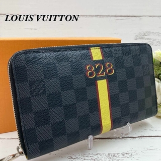 ルイヴィトン(LOUIS VUITTON)の【極美品】ルイヴィトン ジッピーオーガナイザー 長財布 ダミエ グラフィット(長財布)