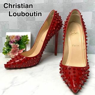 Christian Louboutin - 良品✨クリスチャンルブタン ハイヒール パンプス スタッズ レッド  38.5