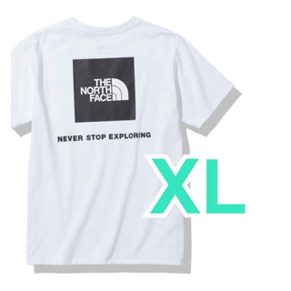 【 XL 】ホワイト★バックスクエアロゴ Tシャツ★ノースフェイスNT32350