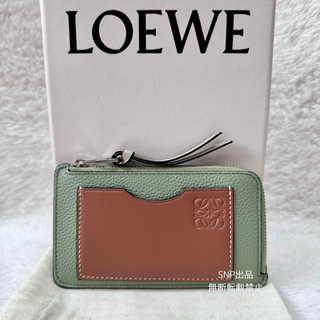 ロエベ(LOEWE)のロエベ 美品 コインカードホルダー フラグメントケース ミニ 財布 ローズマリー(財布)